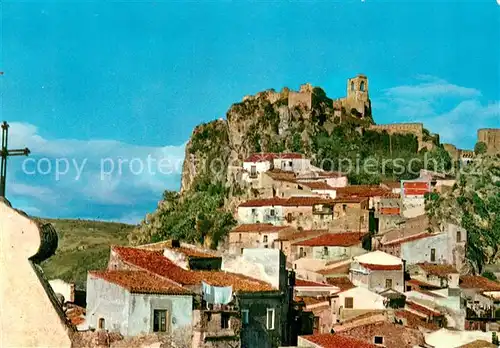 AK / Ansichtskarte Taormina_Sizilien Forza d Agro Panorama e castello Taormina Sizilien