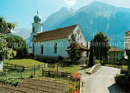 AK / Ansichtskarte Weisstannen Kirche mit Marchstein Alpen Weisstannen