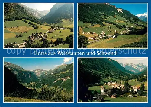 AK / Ansichtskarte Weisstannen und Schwendi Landschaftspanorama Alpen Weisstannen