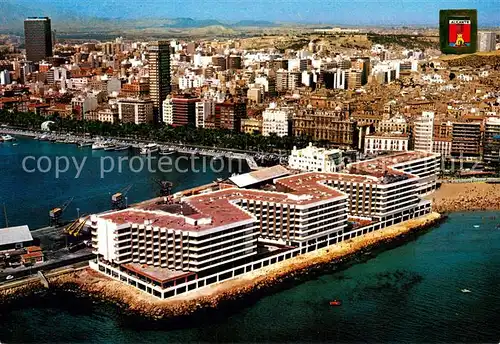 AK / Ansichtskarte Alicante Vista general y Hotel Melia vista aerea Alicante