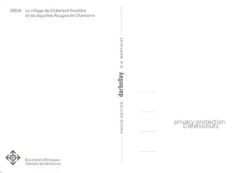 AK / Ansichtskarte Chatelard_frontiere et les Aiguilles Rouges de Chamonix Alpes 