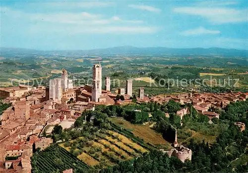 AK / Ansichtskarte San_Gimignano Fliegeraufnahme San_Gimignano