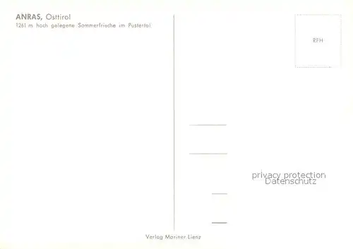 AK / Ansichtskarte Anras Pustertal Anras