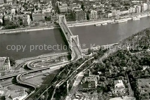 AK / Ansichtskarte Budapest Fliegeraufnahme Elisabethbr?cke Budapest