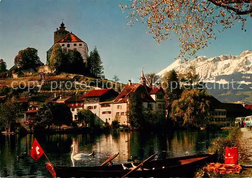 AK / Ansichtskarte Werdenberg bei Buchs mit S?ntisgruppe Werdenberg