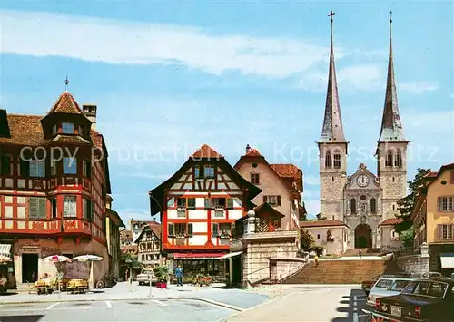 AK / Ansichtskarte Luzern_LU Hofkirche Luzern_LU