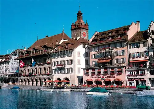 AK / Ansichtskarte Luzern_LU Rathausquai Luzern_LU