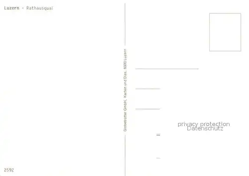 AK / Ansichtskarte Luzern_LU Rathausquai Luzern_LU