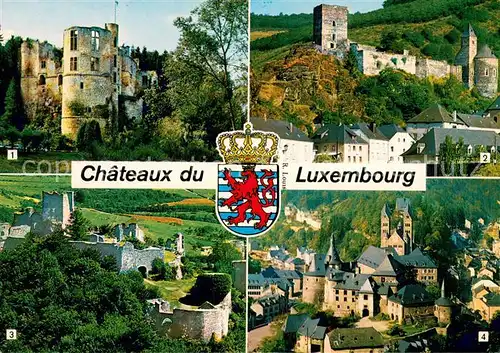AK / Ansichtskarte Luxembourg_Luxemburg Grand Duche Chateau de Beaufort Esch sur Sure Bourscheid Clervaux Luxembourg Luxemburg