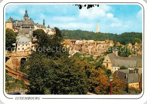 AK / Ansichtskarte Luxembourg_Luxemburg Faubourg du Grund et Rochers du Bock Luxembourg Luxemburg