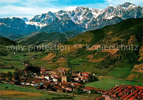 AK / Ansichtskarte Potes Fliegeraufnahme Picos de Europa Potes