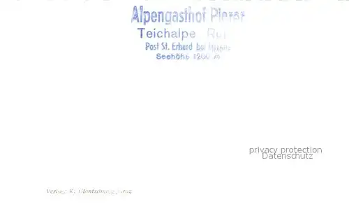 AK / Ansichtskarte Teichalpe Alpengasthof Pierer Terrasse mit Hochlantsch Teichalpe