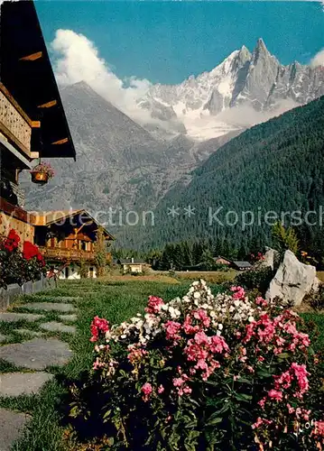 AK / Ansichtskarte Mont_Blanc Le Dru et lAiguille Verte Mont_Blanc