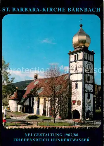 AK / Ansichtskarte Baernbach_Steiermark St Barbara Kirche Baernbach_Steiermark