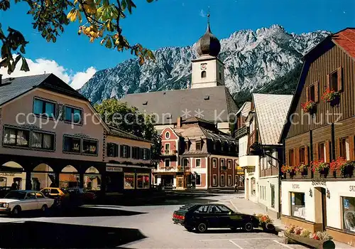 AK / Ansichtskarte Groebming_Steiermark Ortsmotiv mit Kirche Groebming_Steiermark