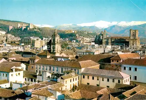AK / Ansichtskarte Granada_Andalucia Catedral y Sierra Nevada Granada Andalucia