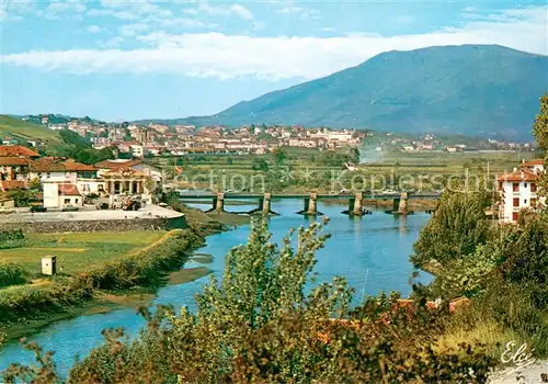 AK / Ansichtskarte Behobie Le Pont International Au fond Irun Behobie