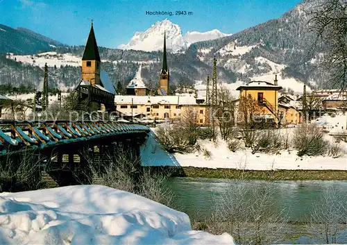 AK / Ansichtskarte Bischofshofen Panorama mit Hochkoenig Bischofshofen