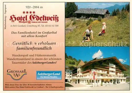 AK / Ansichtskarte Grossarl Hotel Edelweiss Grossarl