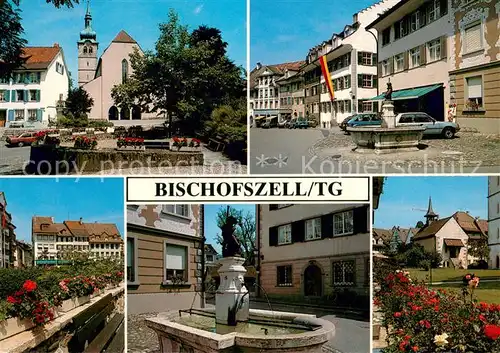 AK / Ansichtskarte Bischofszell Ortsmotive Brunnen Kirche Bischofszell