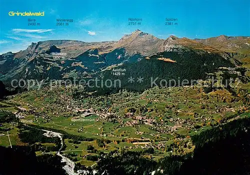 AK / Ansichtskarte Grindelwald Fliegeraufnahme Grindelwald
