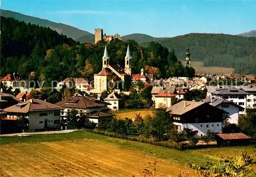 AK / Ansichtskarte Bruneck Panorama mit Kirche und Schloss Bruneck