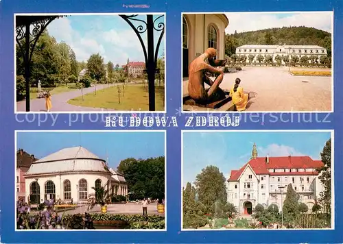 AK / Ansichtskarte Kudowa Zdroj Park Zdrojowy Sanatorium Zameczek Pijalnia Sanatorium Polonia Kudowa Zdroj