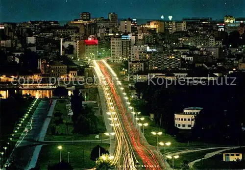 AK / Ansichtskarte Beograd_Belgrad Stadtansicht bei Nacht Beograd Belgrad