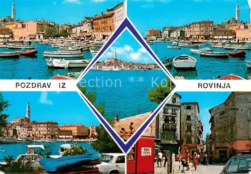 AK / Ansichtskarte Rovinj_Rovigno_Istrien Hafenpartien Ortsmotiv 