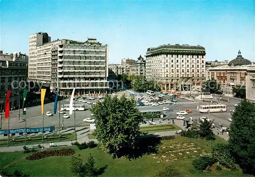 AK / Ansichtskarte Beograd_Belgrad Platz der Republik Beograd Belgrad