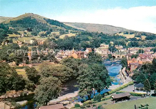 AK / Ansichtskarte Denbighshire Llangolien from Riverside Park Denbighshire