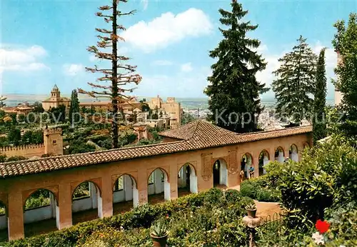 AK / Ansichtskarte Granada_Andalucia La Alhambra desde los Jardines del Generalife Granada Andalucia