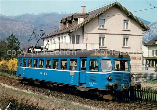 AK / Ansichtskarte Oensingen Elektr Triebwagen der Balsthal Bahn OeBB Oensingen