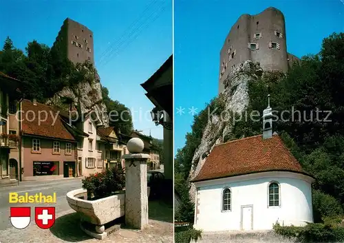 AK / Ansichtskarte Balsthal Burg Kapelle Balsthal