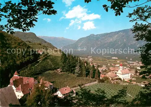 AK / Ansichtskarte Nals_Bozen Schwanburg mit Ortsansicht Nals_Bozen