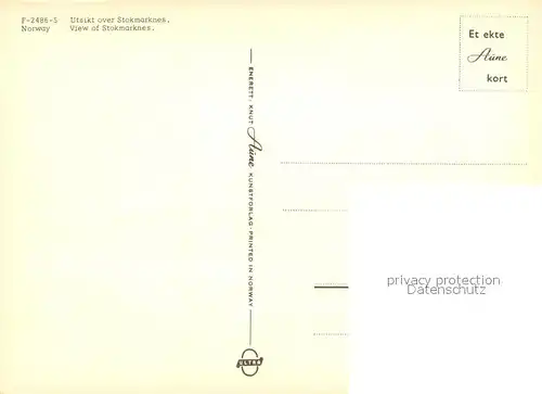 AK / Ansichtskarte Stokmarknes Panorama Stokmarknes