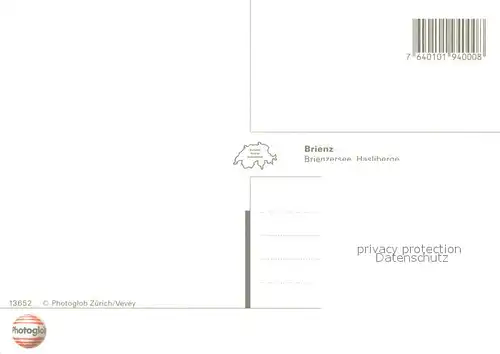 AK / Ansichtskarte Brienz_Brienzersee mit Kirche und Hasliberge Brienz Brienzersee