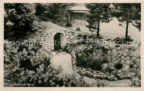 AK / Ansichtskarte Syrau_Vogtland Hoehlenausgang Drachenhoehle Tropfsteinhoehle Syrau_Vogtland