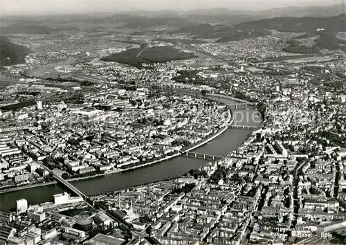 AK / Ansichtskarte Basel_BS Fliegeraufnahme Basel_BS