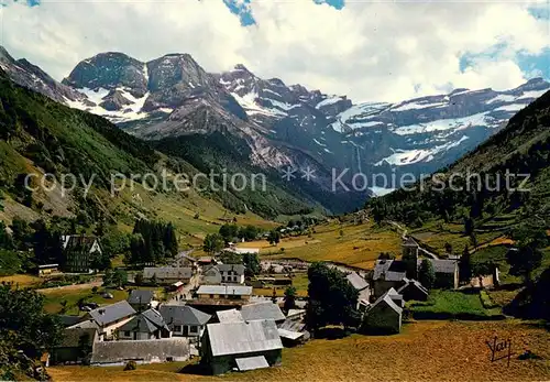 AK / Ansichtskarte Gavarnie_Hautes Pyrenees Village Cirque Gavarnie Hautes Pyrenees