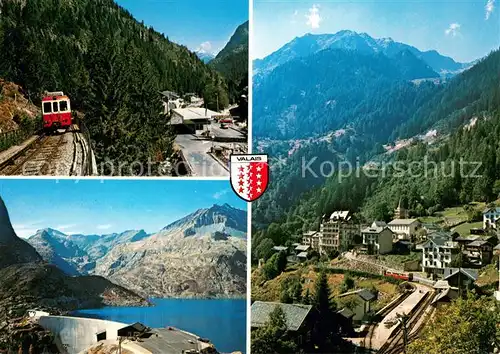 AK / Ansichtskarte Finhaut Barrage du Grand Emosson Douane Chatelard Frontiere  Finhaut