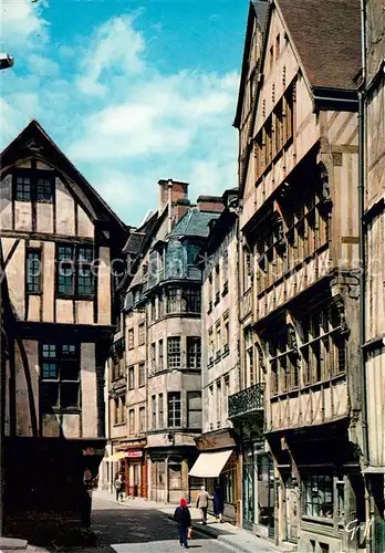 AK / Ansichtskarte Rouen Vieilles maisons rue Saint Romain Rouen