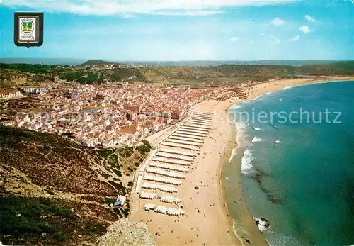 AK / Ansichtskarte Nazare_Portugal Fliegeraufnahme  Nazare Portugal