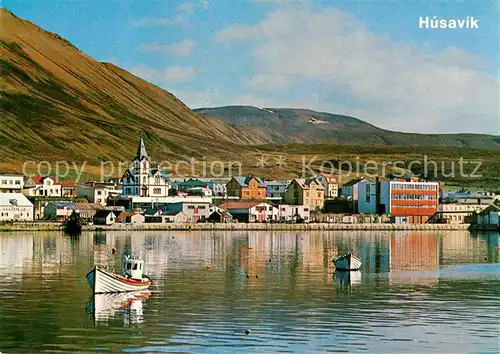 AK / Ansichtskarte Husavik Panorama Fischereihafen 