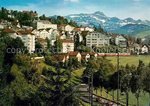 AK / Ansichtskarte Herisau_AR mit Saentiskette Herisau_AR