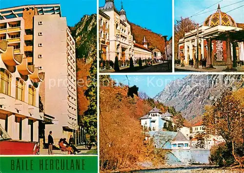 AK / Ansichtskarte Baile_Herculane Complexul Hercules Piata Hercules Vedere din gara Vedere partialo Baile_Herculane