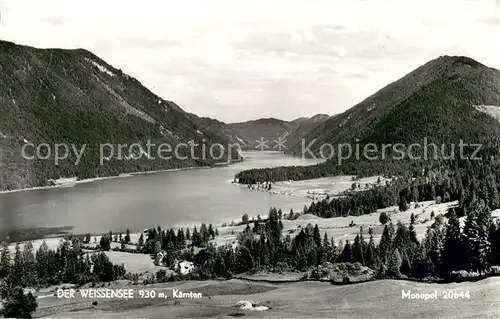 AK / Ansichtskarte Weissensee_Kaernten Panorama Weissensee Kaernten