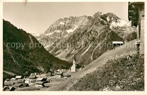 AK / Ansichtskarte Mittelberg_Kleinwalsertal mit Gemstelpass Widderstein und Baerenkopf Mittelberg_Kleinwalsertal