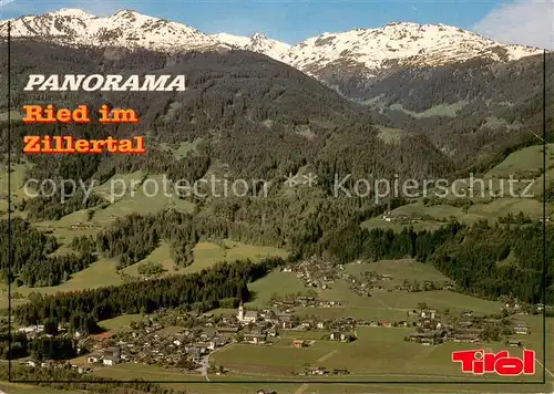 AK / Ansichtskarte Ried_Tirol Panorama im Zillertal Ried_Tirol