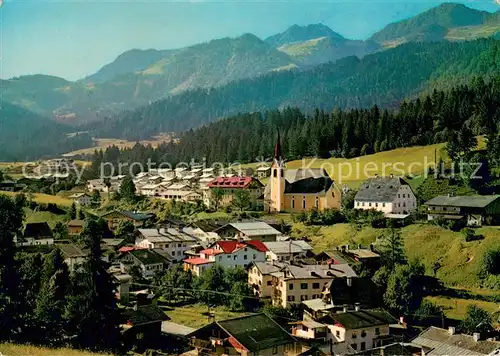 AK / Ansichtskarte Fieberbrunn_Tirol Panorama mit Wildseeloder Fieberbrunn Tirol